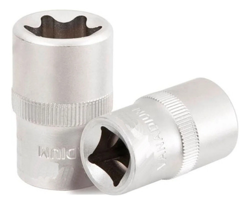 Soquete Torx Tork Femea E11 Cromo Vanádio Vip 904563 Cor Prateado