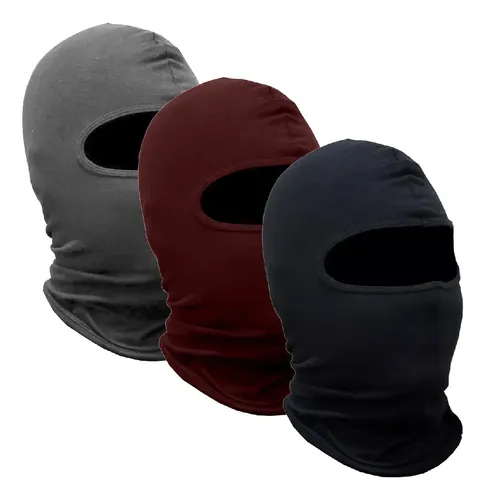 Kit 3 Touca Ninja Balaclava Anti Suor Proteção Uv | Parcelamento