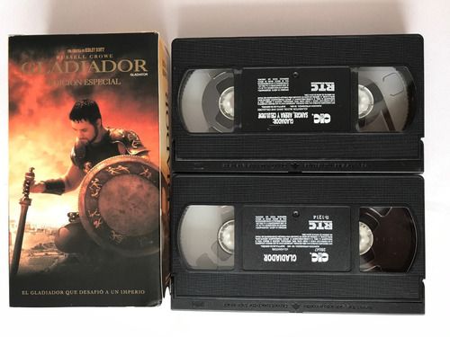 Gladiador Vhs Edicion Especial 2 Set Gladiator Russell Crowe (Usado)