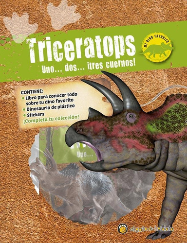 Triceratops Uno Dos Tres Cuernos, de Pingray, Maria Jose  Coordina. Editorial El Gato de Hojalata en español