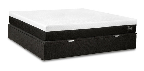 Cama Baúl King Size + Colchon Espuma C/memory Foam 180x200