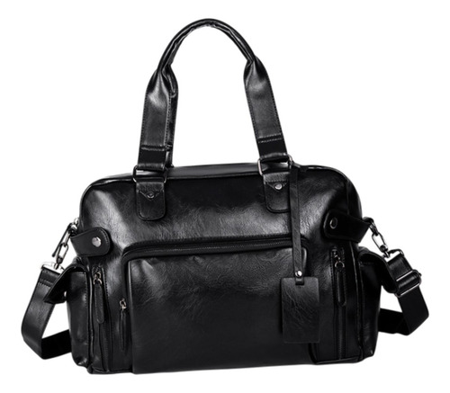 Bolso De Hombro De Cuero Para Hombre Con Correa Ajustable