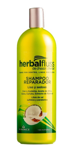 Imagen 1 de 1 de Shampoo Reparador Herbal Fluss X 1.100 Ml