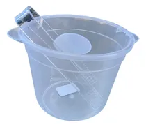 Comprar 5 Hieleras De Plastico + Pinzas Para Fiestas Transparente