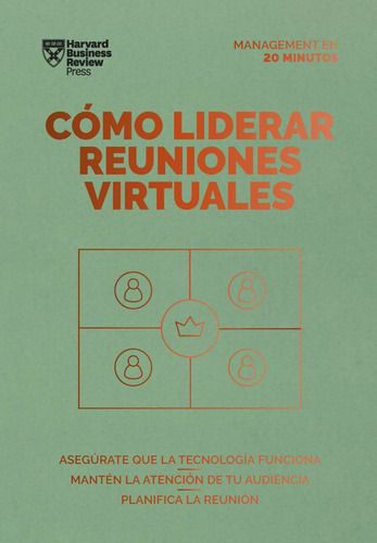 Cómo Liderar Reuniones Virtuales, De Harvard Business Review. Editorial Editorial Reverte, Tapa Blanda En Español, 2023
