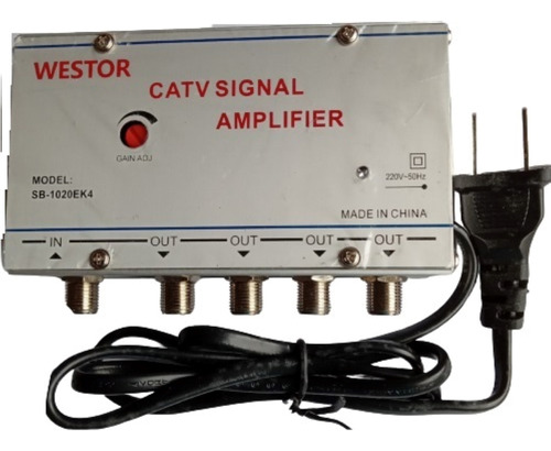 Amplificador De Señal Catv -  Con 4 Salidas