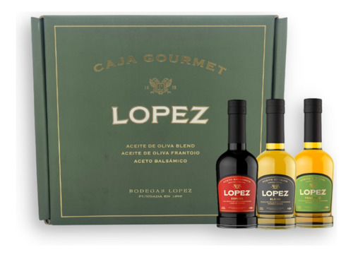 López Caja Gourmet Aceite Oliva Blend Frantonio Aceto 250ml