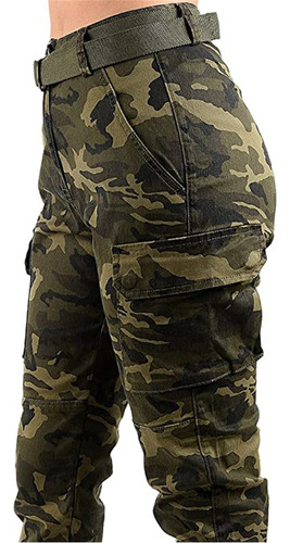 Pantalones Tipo Jogger De Camuflaje Tipo Jogger De Cintura A