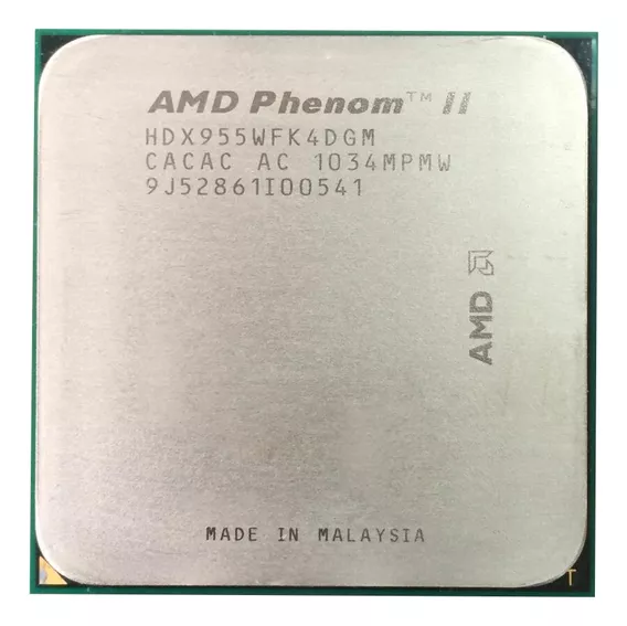 Procesador AMD Phenom II X4 955 HDX955WFK4DGM de 4 núcleos y 3.2GHz de frecuencia