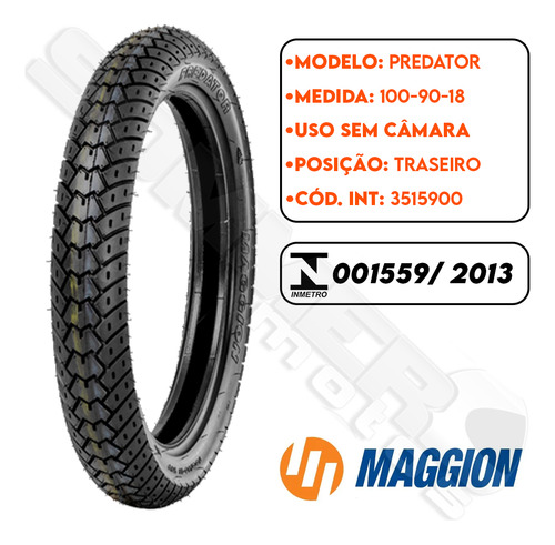 Par Pneu Speed 150 275-18 + 100-90-18 (+largo) Maggion