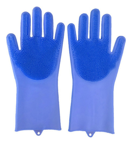 Par De Guantes De Silicon Multiusos Lavar Trastes