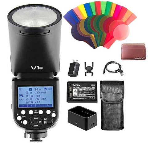 Godox V1-c Camera Flash Speedlite, Round Head Ttl Flash With