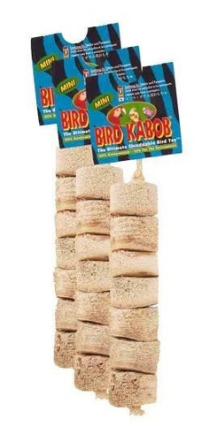 Bird Kabob Shreddable Parrot Toy Mini 3 Pack