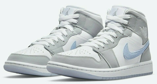 Championes De Basket Nike Air Jordan 1 Mid (white Wolf Grey)