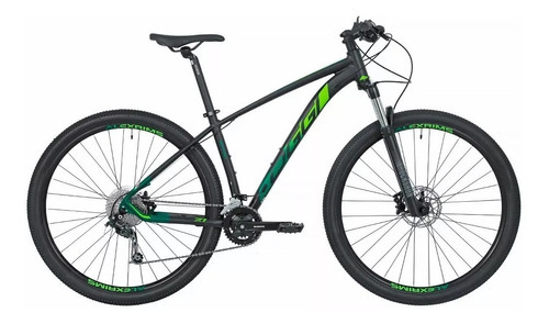 Bicicleta Mtb Aro 29 Oggi Big Wheel 7.1 2022 Cor Preto E Verde Tamanho Do Quadro 17