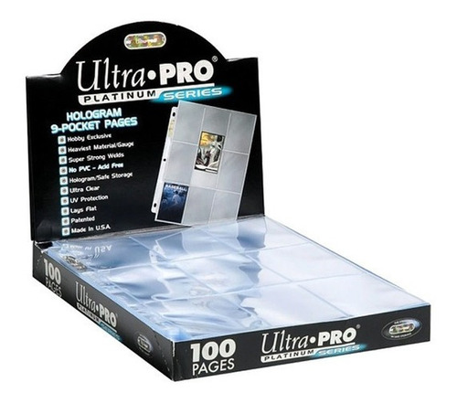 Ultra Pro Platinum Series Folios De Carpeta 9 Bolsillos X10