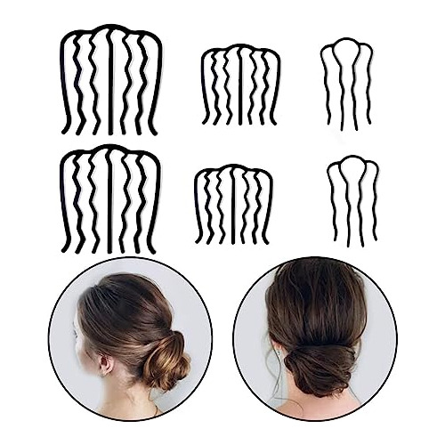 6 Pcs Metal Cabello Peine Peinado Pinza Capucha U T2n42