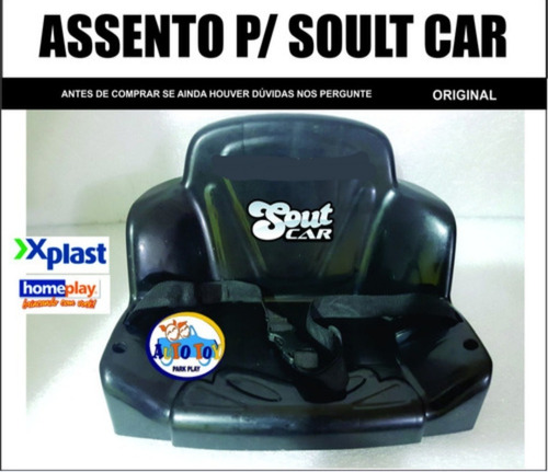 Soult Car 650 - X-plast - Assento Preto 