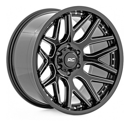 Rin Rough Country 95 Series Negro Gloss/22x10/5x5/-19mm 1p