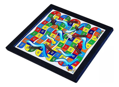 Jogo Ludo Sobe E Desce Tabuleiro Raciocínio 32 X 32 Cm