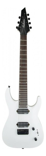 Guitarra eléctrica Jackson JS Series JS32-7 DKA HT dinky de álamo snow white brillante con diapasón de amaranto