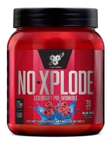 Pre Entreno Bsn No Xplode 30 Servicios Sabor Mora Azul