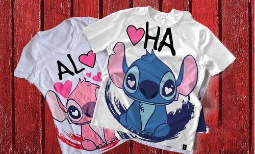 Vectores Sublimar Camiseta Parejas Día Del Amor San Valentín