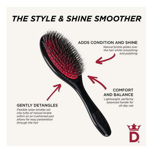 Cepillo De Pelo Denman Style And Shine D81m Para Lucir Una E