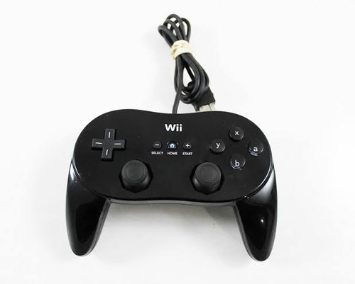 Conrtrol Clásico Pro Para Wii, Black Pro Controller Wii Wiiu