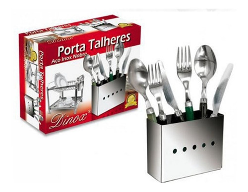 Porta Talheres Aço Inox - Escorredor Louças Pratos Cozinha