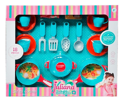 Juliana Sweet Home Set De Cocina 18 Pzs- Sisjul037