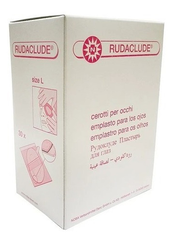 Parche Ocular Adulto 7cmx5,5cm Blanco 30 Unidades