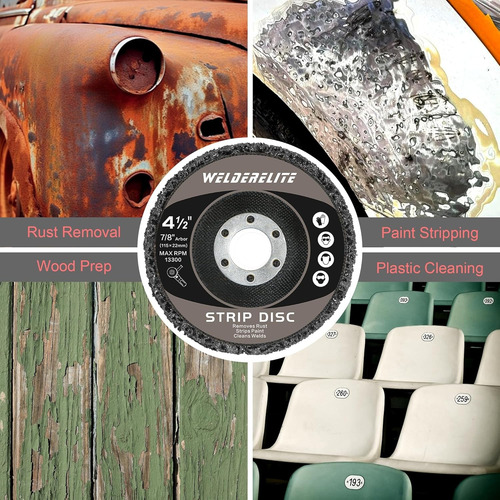 Disco Pulir Removedor Pintura Oxido 115mm Esmeril 6pcs
