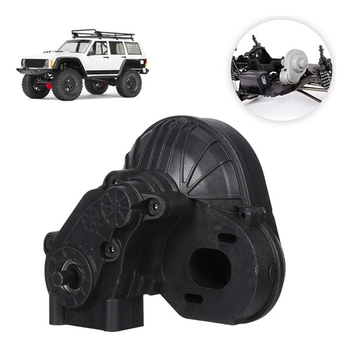 Caja De Engranajes Rc A Prueba De Polvo Para Scx10 Negro