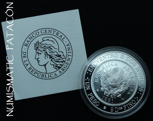 Moneda Plata Iberoamericana 8 - Certificado Y Estuche Proof