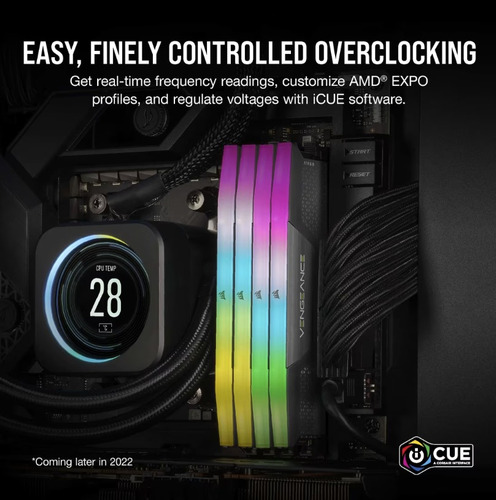 Memória Corsair Vengeance Rgb 32gb 2x16gb 6000mhz Ddr5 Expo