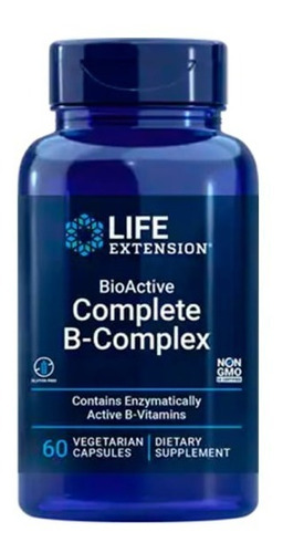 Life Extension Complejo B Completo Bioactivo, 60 Vegcaps Sfn Sabor Sin sabor