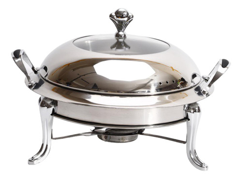 Estufa De Acampada, Calentador De Comida Para Buffet, Plata
