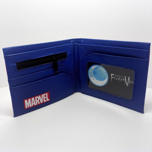 Imagen 3 de 4 de Capitan America Billetera Importada Con Relieve