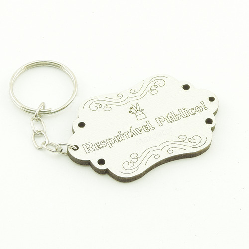 30 Chaveiros Personalizados Mdf - Placa Circo - Inf-095b
