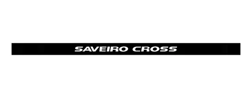 Faixa Tampa Traseira Saveiro Cross 2014 Adesivo Preto