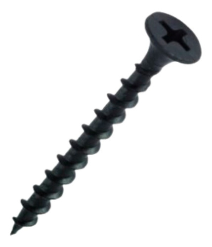 Tornillo Drywall Negro Rosca Fina 6 X 1.  800u