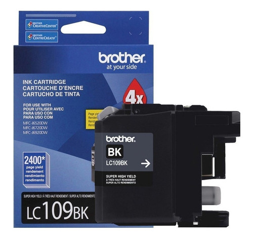 Cartucho De Tinta Brother Lc109bk Xxl Negro