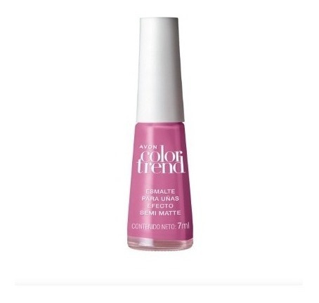 Lila Mate Coleccion Semi Mate Esmlte Uñas Color Trend Avon 