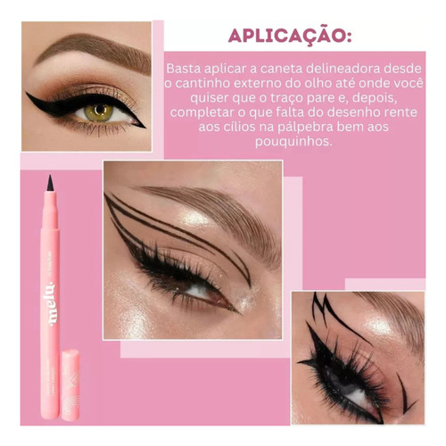 Caneta Para Sobrancelhas Ruby Rose - Caneta Melu Hb094 Branco