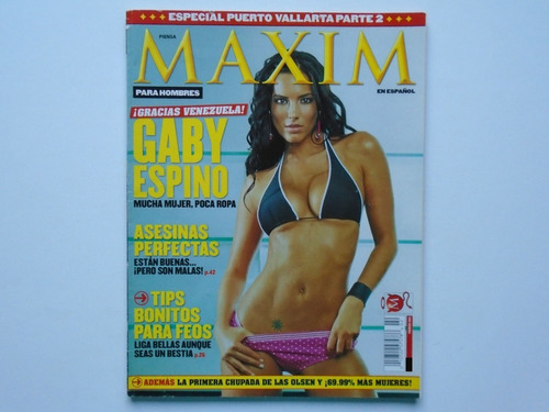 Gaby Espino Revista Maxim Año 4 No.2 Febrero 2005