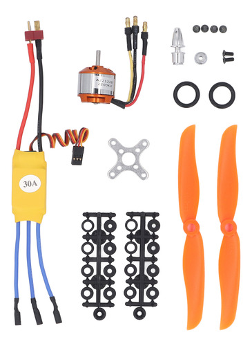 Kit De Propulsor De Motor Rc 30a Esc 2212 6t 2200kv Sin Esco