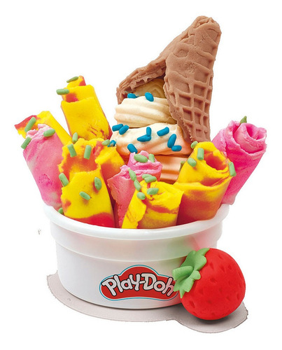 Set De Heladería Rollzies Play Doh Kitchen Creations