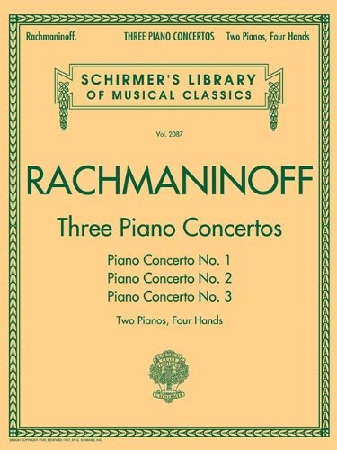 Tres Conciertos Para Piano Concerto Nos 1 2 3 2 Pianos4 Mano