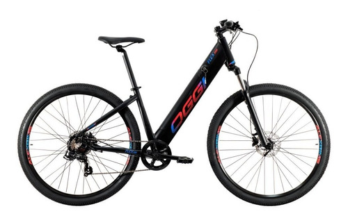 Bicicleta E-bike Aro 29 Oggi Flex 200 2021 Preta Azul